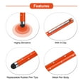 thumbnail image 4 of 10pcs Glitter Rhinestone Stylus Pens for Touch Screens Universal Metal Capacitive Pen, Orange, 4 of 6