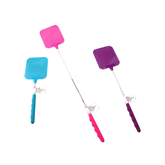 3-Pack Telescopic Fly Swatter – Extendable & Retractable, 28-Inch Reach, Compact & Lightweight for Home, Camping & Outdoor Use – Assorted Colors Only Dependable Ships From USA - Buyer Beware