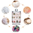 thumbnail image 6 of Yayeee 2 Pack Qtip Holder Bathroom Cotton Swab Canister with Lid Clear Dispenser Set, Red Nordic Christmas House, 6 of 6