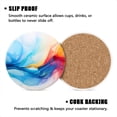 thumbnail image 3 of BaHomeck Drink Coasters Set of 4 with Holder Colorful background with blurred shapes Water Absorbent Ceramic Coasters Tabletop Protection,Suitable for Various Cup ,Home Decor, 3 of 4