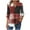Wine A, variant on Ashirexll Winter Tops for Long Sleeve Shirts for Fashion Print V-Neck Button Down Casual Loose Fitting Blouse Top