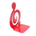thumbnail image 2 of Treble Clef Shaped Desktop Book Stand Metal Organizer For Home Office Library Red 1Pair, 2 of 5