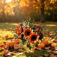 thumbnail image 6 of SLYNSHome Fall Sunflower Ground Stake, Artificial Autumn Floral Yard Decor for Thanksgiving, Harvest Pumpkin Patch Decoration, Halloween Outdoor Garden Ornament, 6 of 6