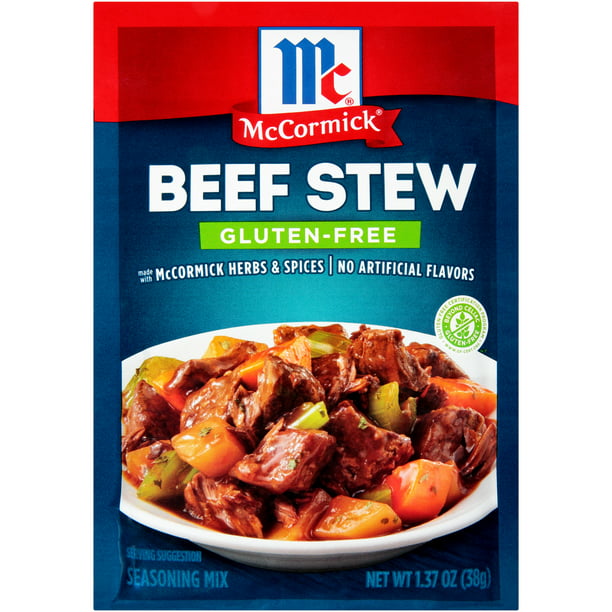 McCormick Gluten Free Beef Stew Seasoning Mix, 1.37 oz - Walmart.com