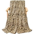 thumbnail image 2 of Leopard Blanket, Cheetah Print Blanket Fuzzy Plush Fleece Throws and Blankets with Leopard Print for Sofa, Couch, Bed (60*80 Inches), 2 of 6