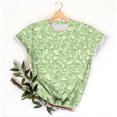 thumbnail image 3 of Camisetas de Verano de Manga Corta de las Mujeres Cuello Redondo Impresión Casual de Manga Corta, Ligero Suave, 3 of 7