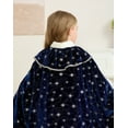 thumbnail image 5 of Girls Noble Velvet Hooded Cape Kids Princess Party Cape Warm Hooded Cloak 2-10Years, 5 of 5