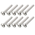 thumbnail image 5 of Uxcell M6x50mm Head Screws Furniture Bolts Fastener Nickel Plated 10 Pack, 5 of 5