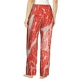 thumbnail image 3 of Xecao Beef Steaks Women's Straight Lounge Pajama Pants: The Epitome of Relaxed Sleepwear, 3 of 9