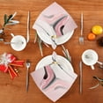 thumbnail image 4 of GZHJMY Soft Reusable Satin Table Decorative Napkins,20x20InX6 PCSElegant Pink High Heel Shoes,Family Dinner Wedding Banquet, Cocktail Party, Kitchen,Birthday Party, 4 of 7