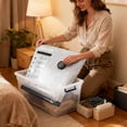 thumbnail image 5 of Portable Rechargeable Vacuum Compression Storage For Travel Home Use Space Saving Organizer For Bedding Seasonal Items Hat Storage Shelves for Storage Bends for Storage Room Organization And Storage, 5 of 5