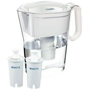 Wave Filtered Water Filter Pitcher 10 Cup Capacity Includes 2 Filters Various Colors (White-White Handle), Colors: White/Blue, Gray/Blue, White/Gray, Gray/Purple By Brita