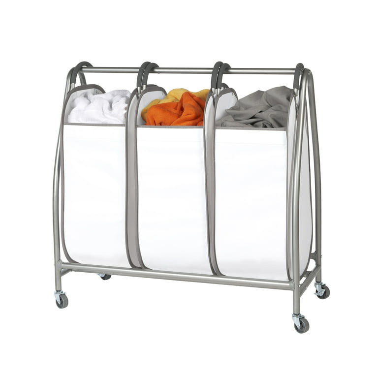 【送料無料】Laundry Basket Wagon 3rack/3color Amazon.com: SUOERNUO Laundry Sorter Basket 3 Bag Laundry