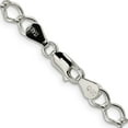 thumbnail image 5 of Auriga Fine Jewelry 925 Sterling Silver 5.75mm Fancy Open Curb Bracelet 7inch for Women, 5 of 6
