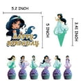 thumbnail image 2 of Jasmine Birthday Party Decorations Theme Birthday Party Supplies Include 1pc Happy Birthday Banner, 16pcs Balloons, 12pcs Cake Toppers and 1pc Cupcake Toppers, 2 of 5