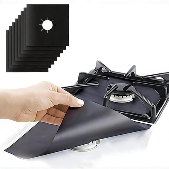 ACDANC Gas Stove Burner Covers (10 Pack) - Extra Thick Non-Stick Reusable Stove Covers, Heat Resistant Gas Range Protectors, StoveTop Accessories to Keep Range Clean