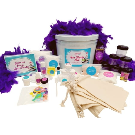DIY Spa Party Kit Makes 6 Lip Balm, Bath Bomb, Body Scrub