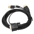 thumbnail image 1 of Adaptador de Interfaz Multimedia VGA A HD, Cable de Video Cable USB FUENTE DE ALIMENTACIÓN USB 5.9 PIES Resolución Profesional de 1080p para el Monitor para la Compuficadora, 1 of 7