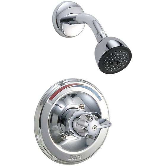 Delta T13290 Commercial Shower Trim With Pressure Balanced Cartridge Chrome