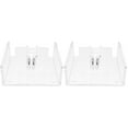 thumbnail image 3 of unbranded 2pcs Desktop Napkin Stand Acrylic Clear Table Napkin Organizer Kitchen Counter Napkin Holder, 3 of 8