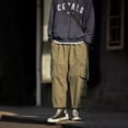 thumbnail image 2 of Pantalon Cargo Hombre Sueltas Pierna Ancha Multibolsillos, 2 of 7