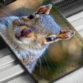 thumbnail image 6 of Gray Squirrel Face Faux Leather Travel Luggage Tag, 6 of 7