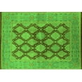 thumbnail image 1 of Ahgly Company Indoor Rectangle Oriental Green Industrial Area Rugs, 5' x 8', 1 of 4