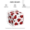 thumbnail image 4 of Naloa Ladybug And Heart Tissue Box Cover Leather Tissue Holder Square Facial Tissue Case for Bathroom, Vanity Countertop, Tabletop, Car, 4 of 7