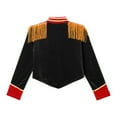thumbnail image 3 of iiniim Marching Band for Kids Boys Girls Drum Major Uniform Tassel Jacket Coat with Cap Set Size 4-14 Black 14, 3 of 7