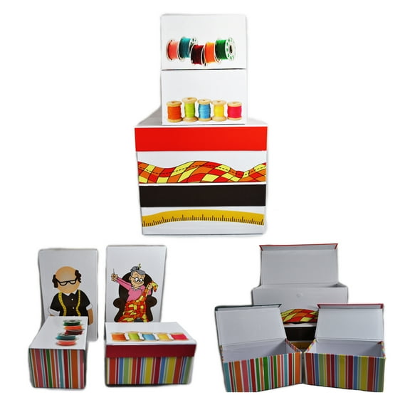 Novelty Sewing Storage Boxes Set of 4