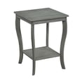 thumbnail image 2 of Convenience Concepts Table d'Appoint Carrée American Heritage en Bois Gris, 2 of 6
