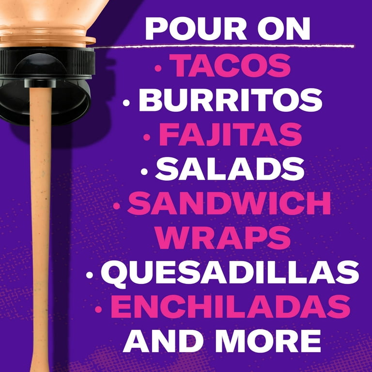 Taco Bell Creamy Spicy Ranchero Sauce, 12 fl oz Bottle