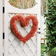 thumbnail image 3 of 3 Pieces of Handmade Grapevine 14 inch Heart Wreath, 3 of 4