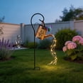 thumbnail image 5 of Solar Lights Outdoor Decorative, Solar Watering Can Lights (Warm White) | Solar Lantern Outdoor Waterproof, Hanging Light for Yard, Patio, Gardening Gift for Moms Birthday, Garden Decor (Butterfly), 5 of 6