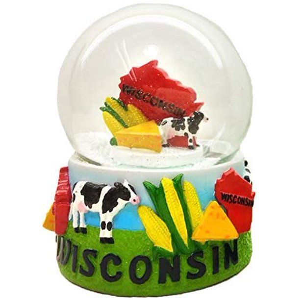 Wisconsin Snow Globe Snow Dome 65 mm