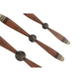thumbnail image 4 of DecMode Red Metal 2 Blade Airplane Propeller Wall Decor with Aviation Detailing (3 Count), 4 of 7
