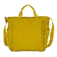 thumbnail image 2 of DGMIOCS Puffer Tote Bag Women Quilted Crossbody Handbag Lattice Padded Puffy Purse Casual Satchel Bag Yellow, 2 of 3