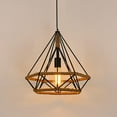 thumbnail image 3 of Iluminación diamante para portalámparas de luz colgante Iluminación colgante negra Lámpara Dormitorio Sala de Sunnimix Pantalla de techo colgante, 3 of 8