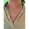 thumbnail image 2 of Moissanite Diamond Solitaire Women's Pendant, Round Cut Moissanite Pendant, 14K Yellow Gold Plated Silver Pendant, 2 of 3