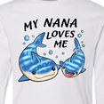 thumbnail image 4 of Inktastic My Nana Loves Me- Whale Shark Long Sleeve Youth T-Shirt, 4 of 5