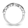 thumbnail image 2 of 14k White Gold Black/White Diamond Twist Ring RM5692, 2 of 5