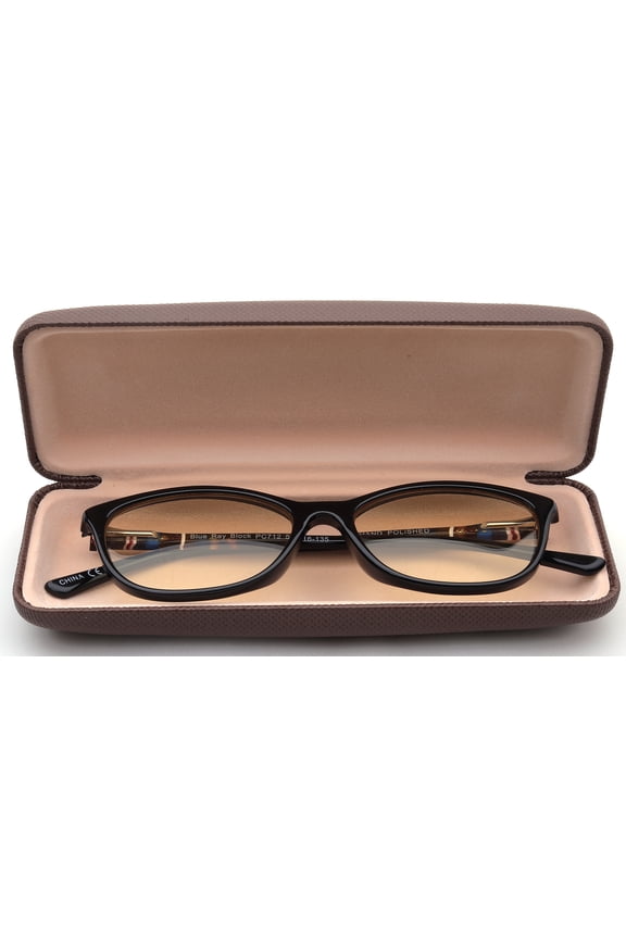 - Blue Light Blocking Glasses, Computer Glasses Reduce Eyestrain, Butterfly Plastic Frame, Handmade Acetic Acid Temple with Spring Hinge Clear Lens Glasses for Women, Two Tone Frame