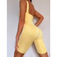 thumbnail image 6 of Women Sports Bodysuit Pure Color Slim Skinny Deep U Beauty Back Yoga Jumpsuits for Female, 6 of 8