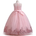 thumbnail image 5 of Nuevo vestido de moda para niñas, disfraz de fiesta de cumpleaños de Navidad, ropa para niños de 2 a 10 años, vestido elegante de princesa con lazo y flores de verano, 5 of 5