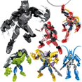 thumbnail image 2 of Figuras de acción de superhéroes de Marvel, vengadores, Hulk, Thanos, Deadpool, Pantera Negra, bloques de construcción, juguete para niños, regalo de Navidad, 2 of 4