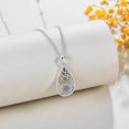 thumbnail image 3 of 925 Sterling Silver Sunflower Necklace Hummingbird Necklace Bee Necklace Filigree Teardrop Jewelry for Women Gifts Birthday, 3 of 10