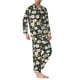 thumbnail image 2 of Balery Flowers Pijama para Hombre de Dos Piezas con Manga Larga, Conjunto de Dormir y Descanso Suave con Bolsillos-Large, 2 of 7