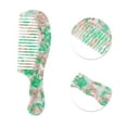 thumbnail image 3 of Unique Bargains 1 Pc Women Durable Marble Texture Large Tooth Comb Green Acetate Sheet, 3 of 6
