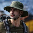 thumbnail image 4 of Sombrero de pescador con visera de poliéster de 60 cm de circunferencia para hombre y mujer, resistente al desgaste, impermeable, de ala grande, 4 of 5