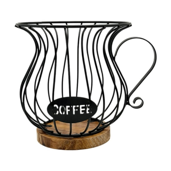 Elodie Coffee Pod Holder Compact Coffee Capsule Holder for Countertop Cafes Counter Black
